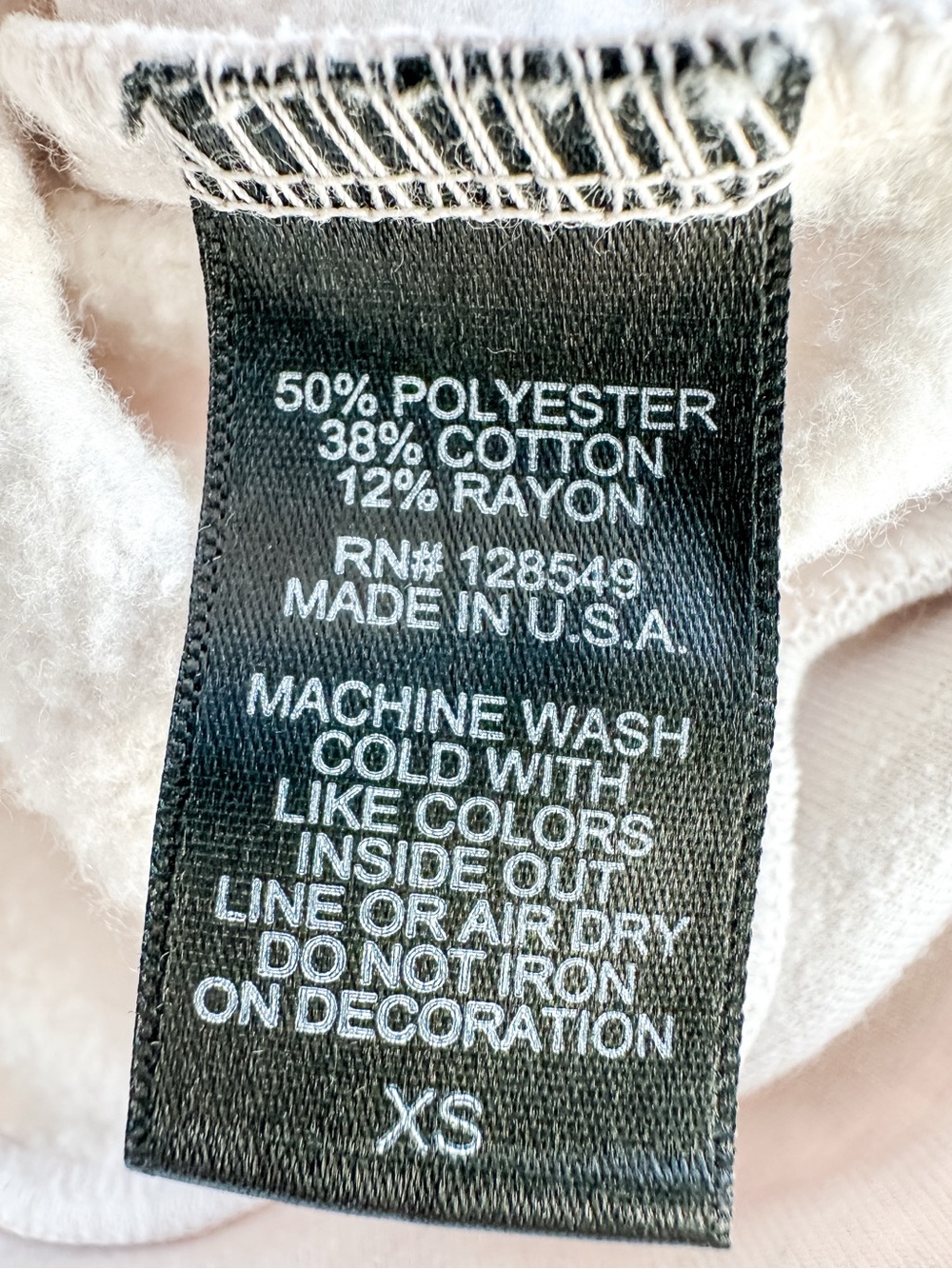 Aviator Nation Sunset Patch Cropped Zip Hoodie Vintage White Womens - XSmall - Picture 13 of 13